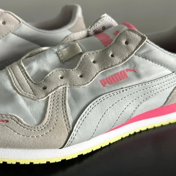 Puma Pink and Grey Sneakers Sz 6.5 - Picture 3 of 7